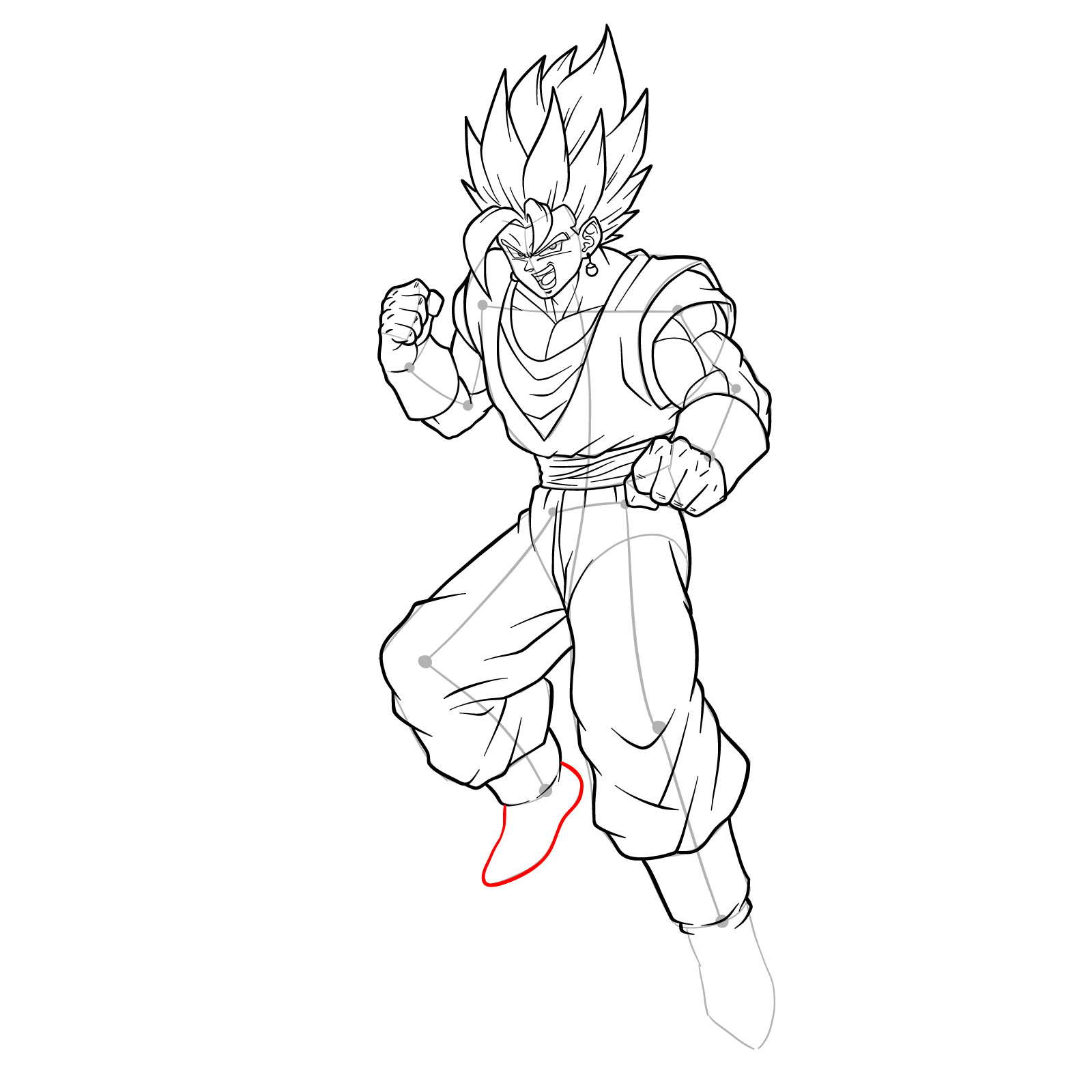 vegito ssj4 coloring pages