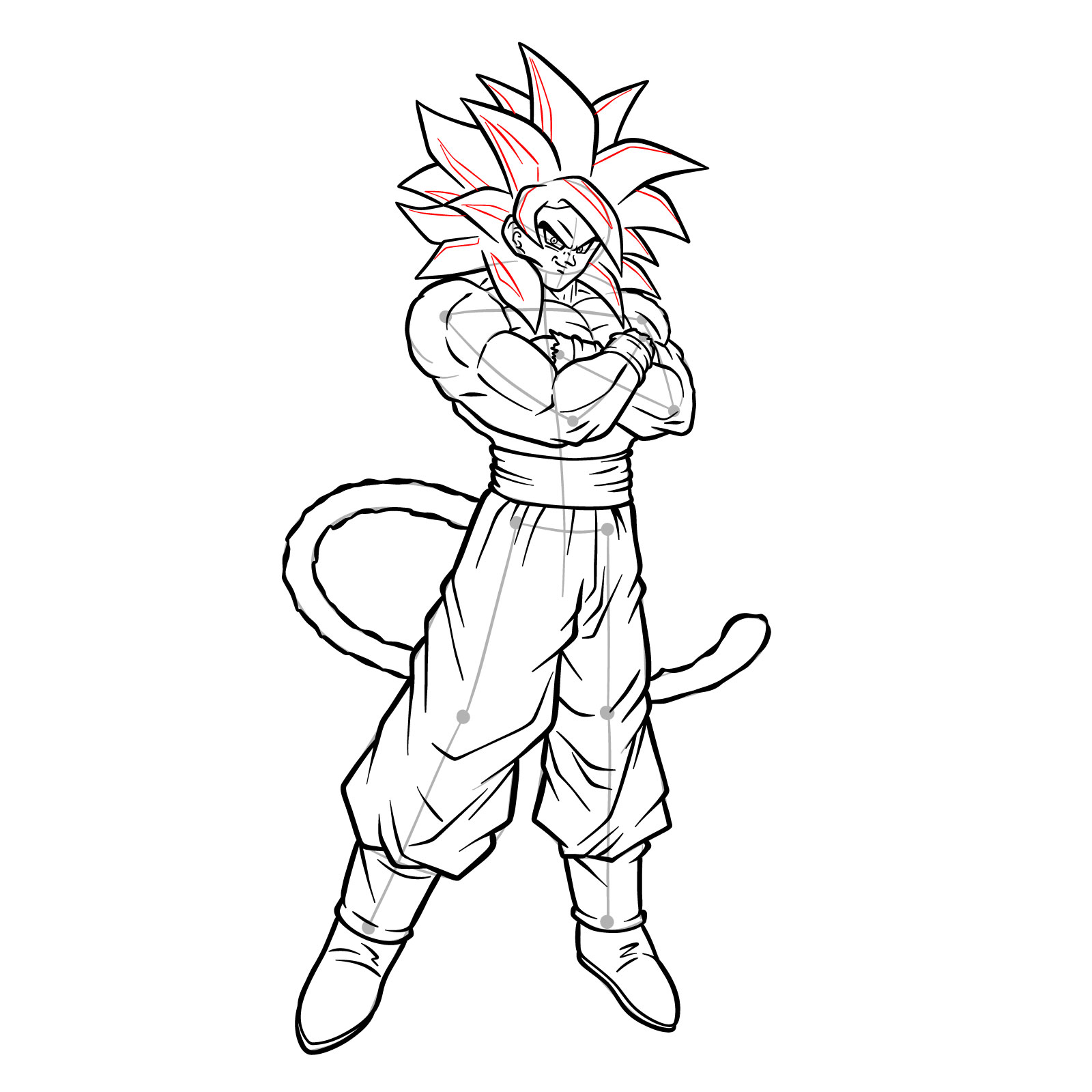 SSJ4 Gogeta (Testing Black and White) : r/dbz