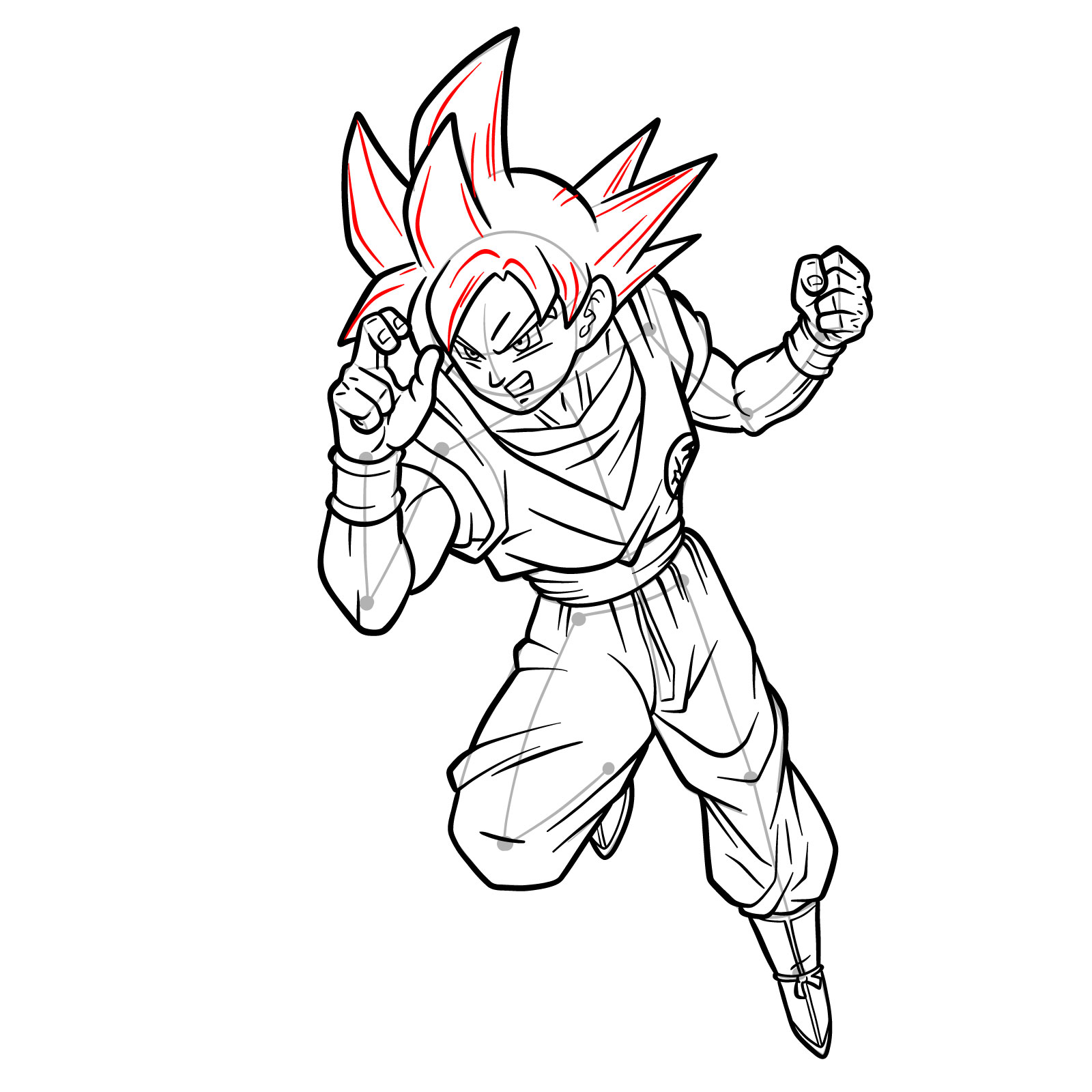 How To Draw GOKU And VEGETA Super Saiyan Blue Step By Step - Dragon Ball 