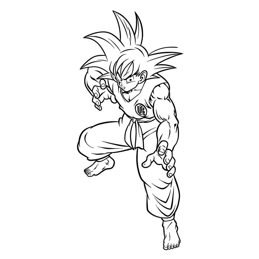 How to Draw Teen Goku