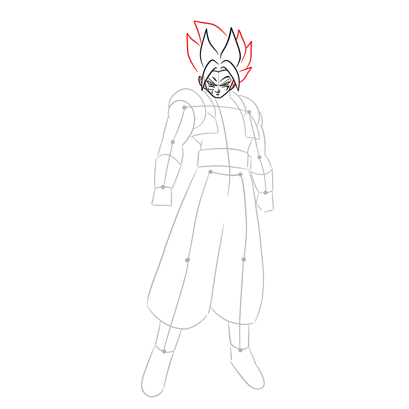 How to draw How to draw Shallet from Dragon Ball - step 08