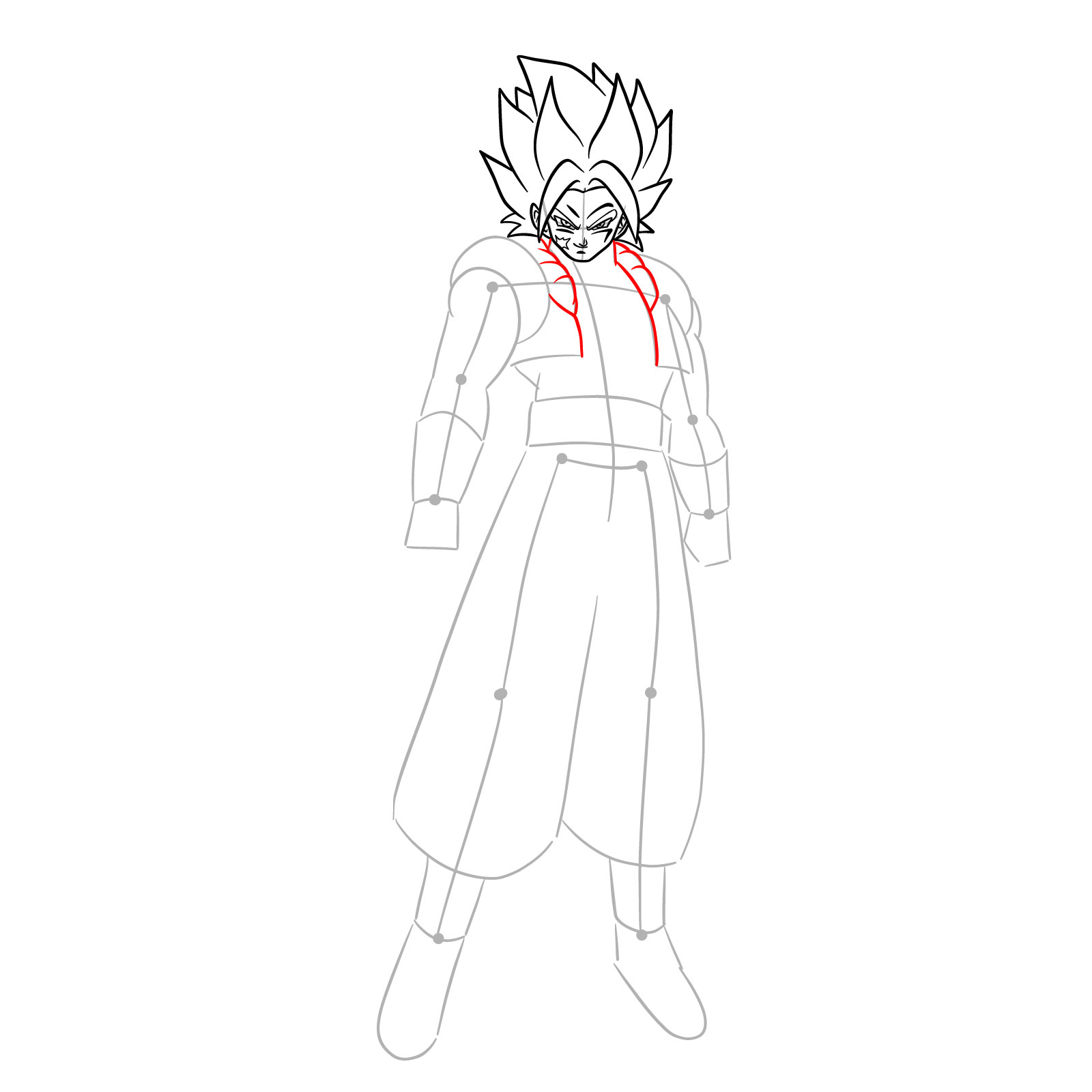 How to draw How to draw Shallet from Dragon Ball - step 10