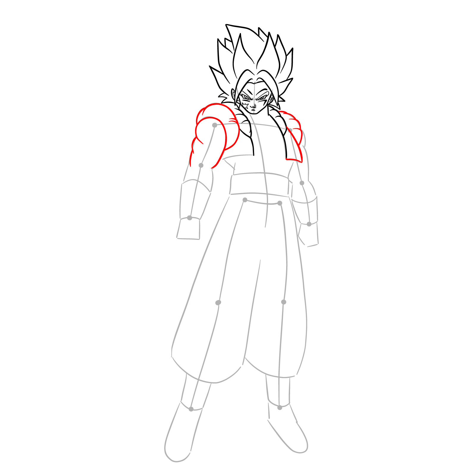 How to draw How to draw Shallet from Dragon Ball - step 11