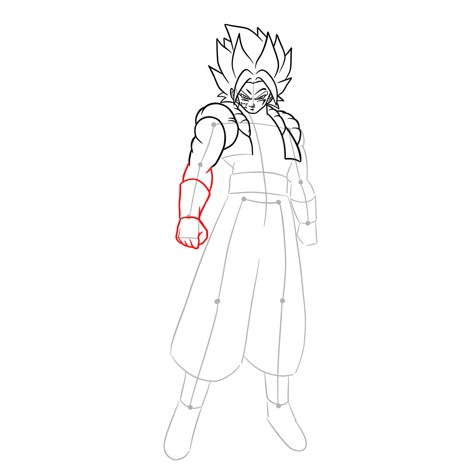 How to draw How to draw Shallet from Dragon Ball - step 12