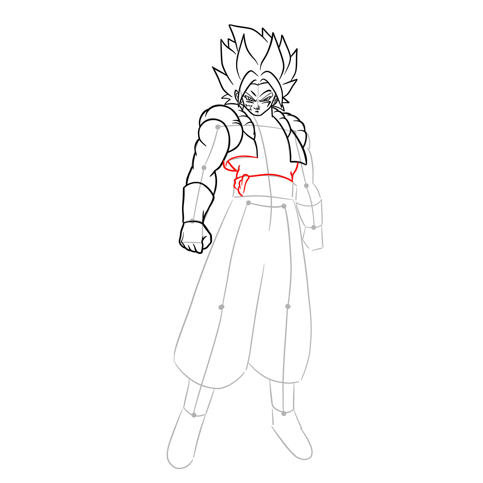 How to draw How to draw Shallet from Dragon Ball - step 13