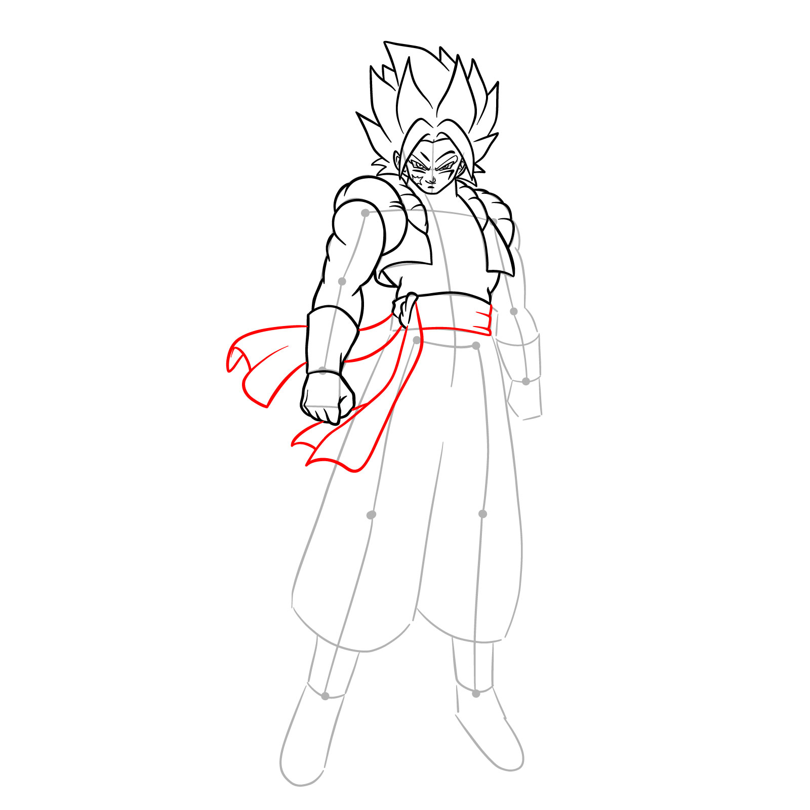 How to draw How to draw Shallet from Dragon Ball - step 14