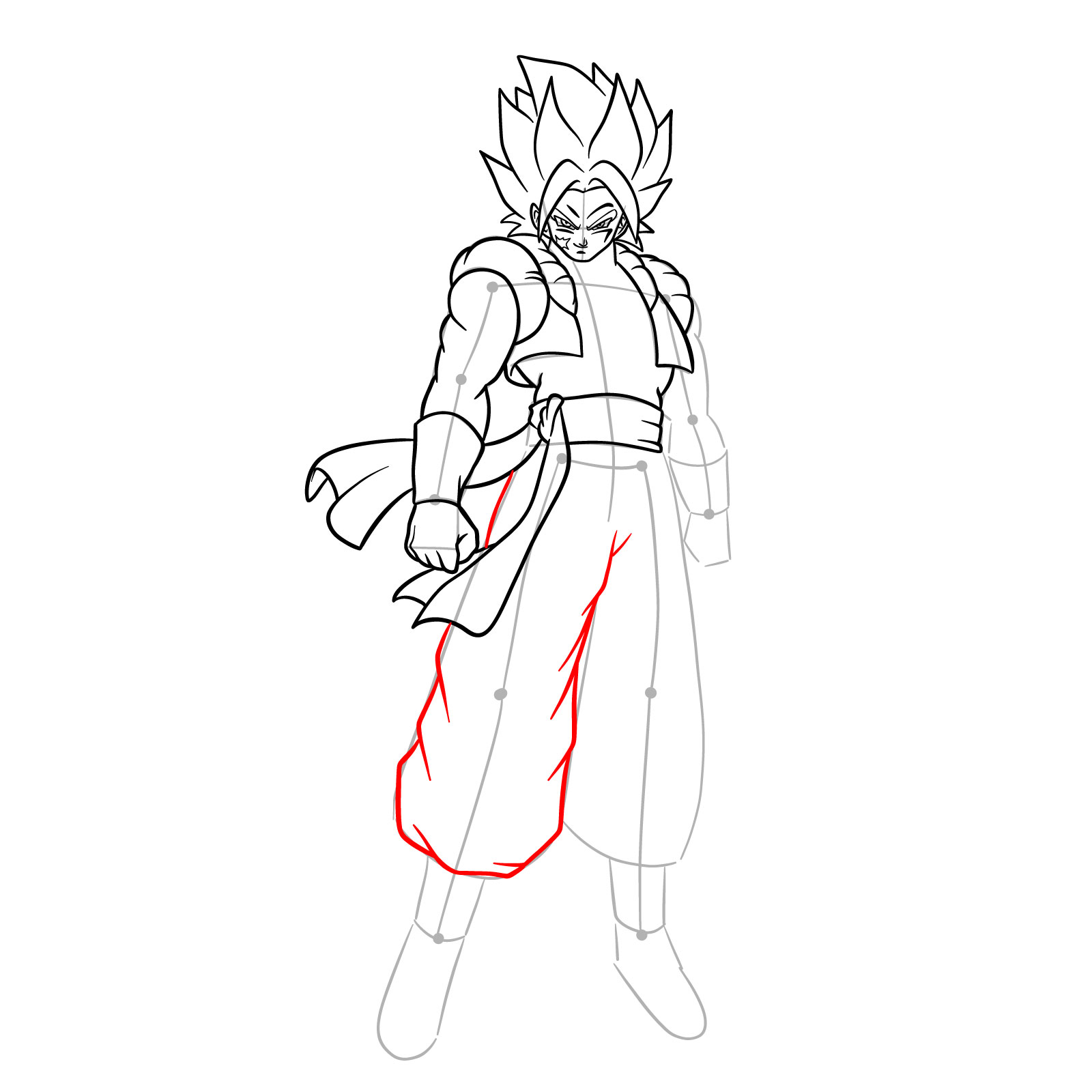 How to draw How to draw Shallet from Dragon Ball - step 15