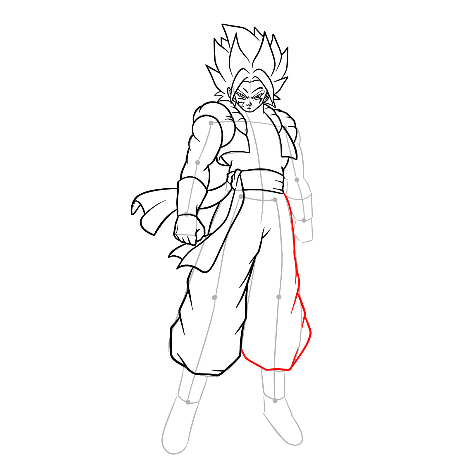 How to draw How to draw Shallet from Dragon Ball - step 16