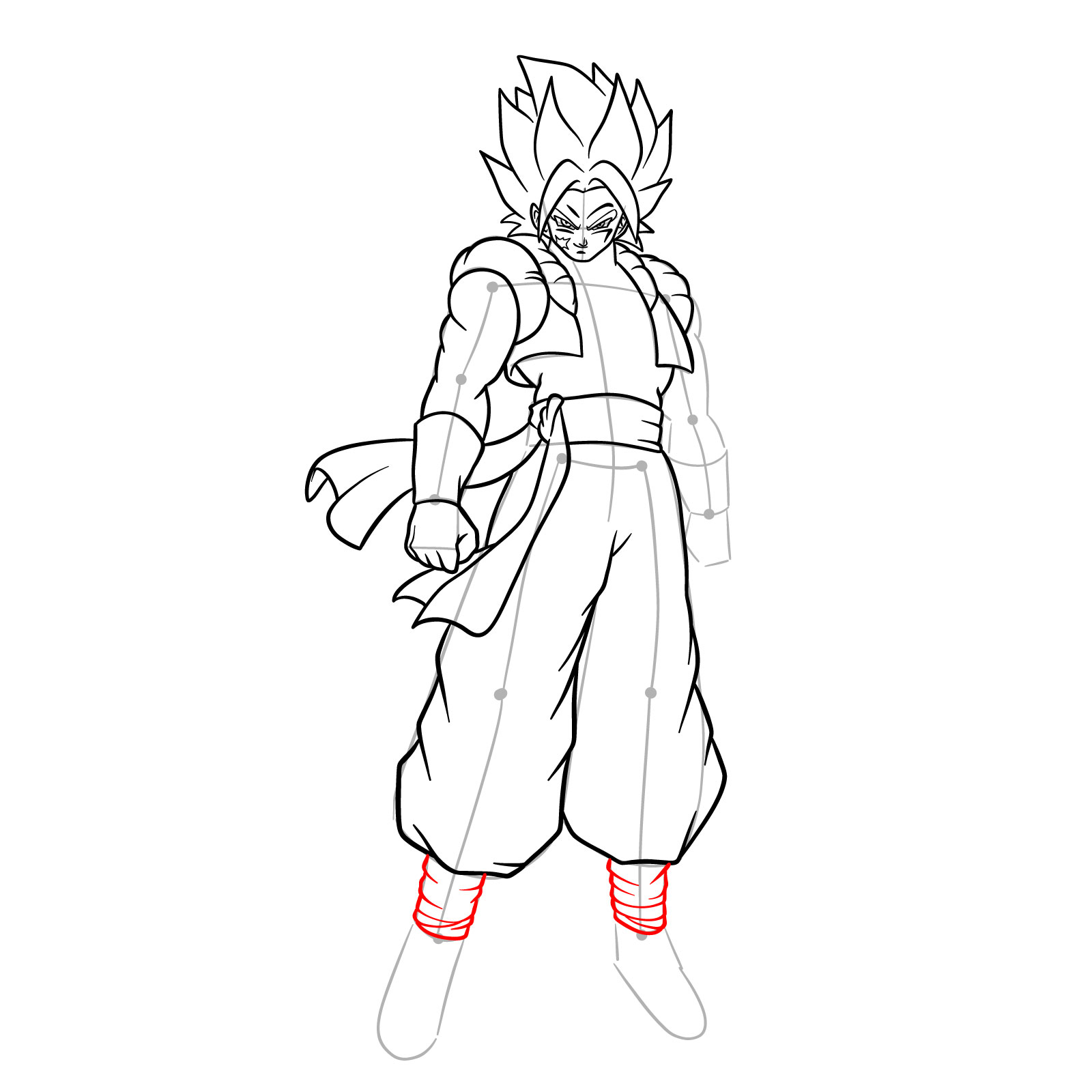 How to draw How to draw Shallet from Dragon Ball - step 17