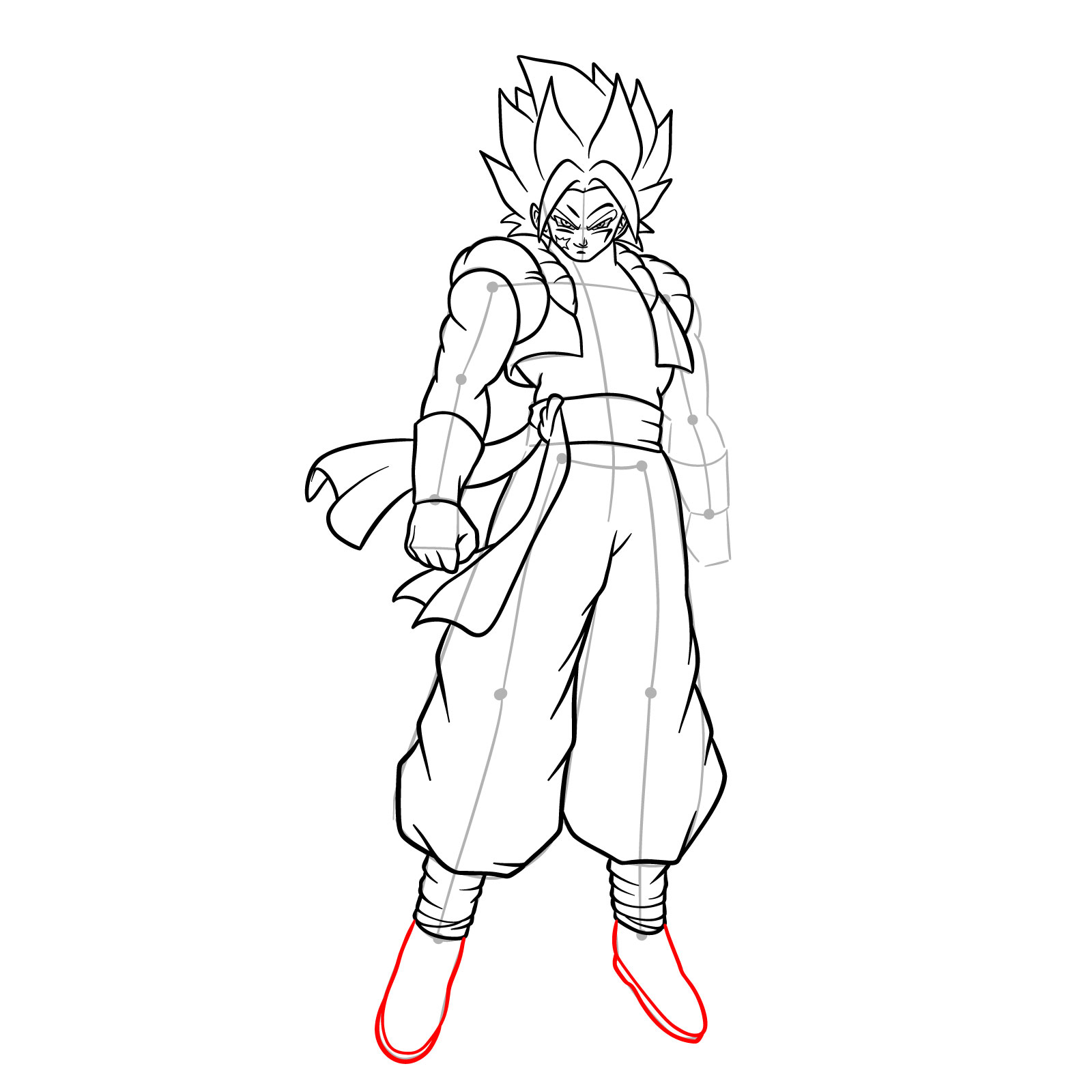 How to draw How to draw Shallet from Dragon Ball - step 18