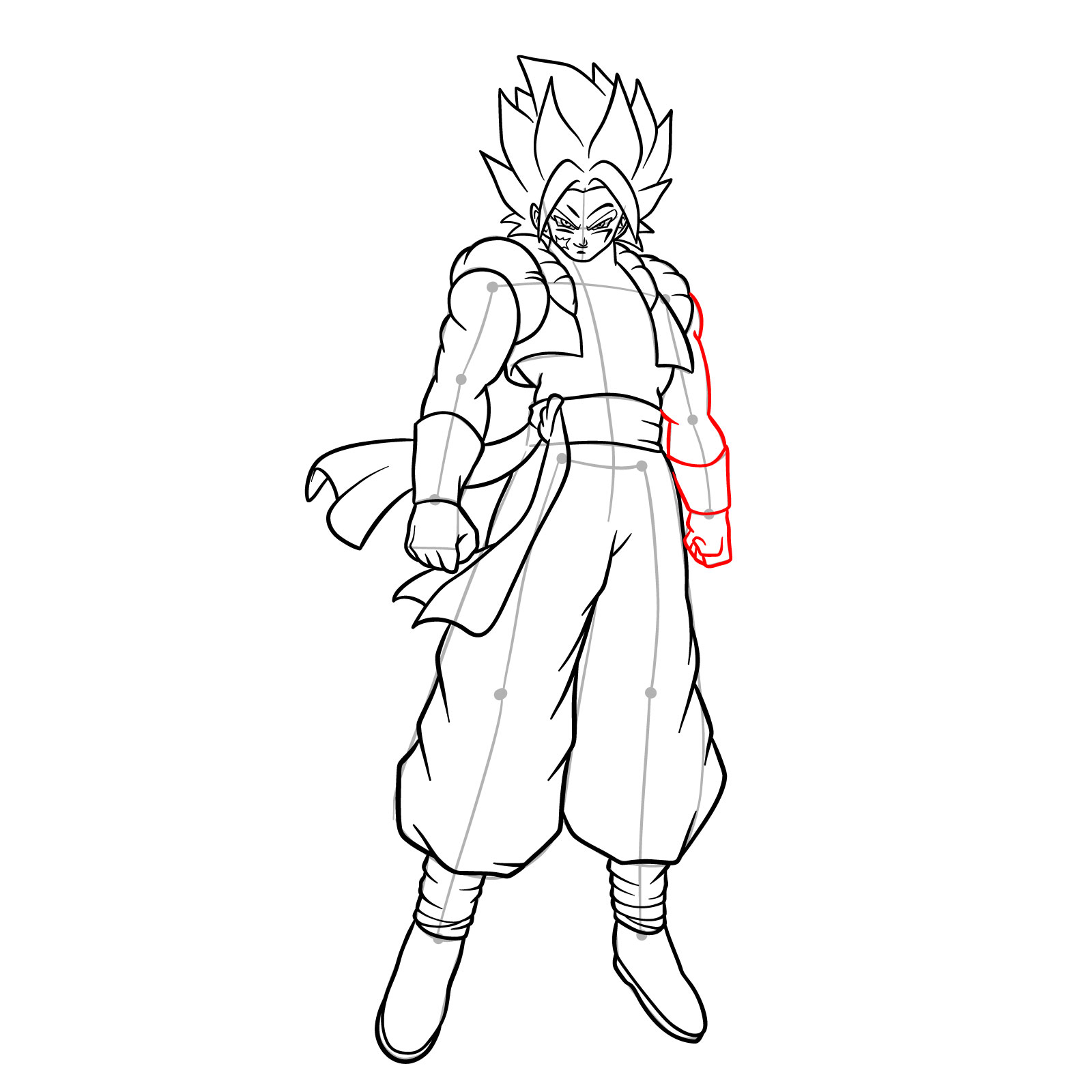 How to draw How to draw Shallet from Dragon Ball - step 19