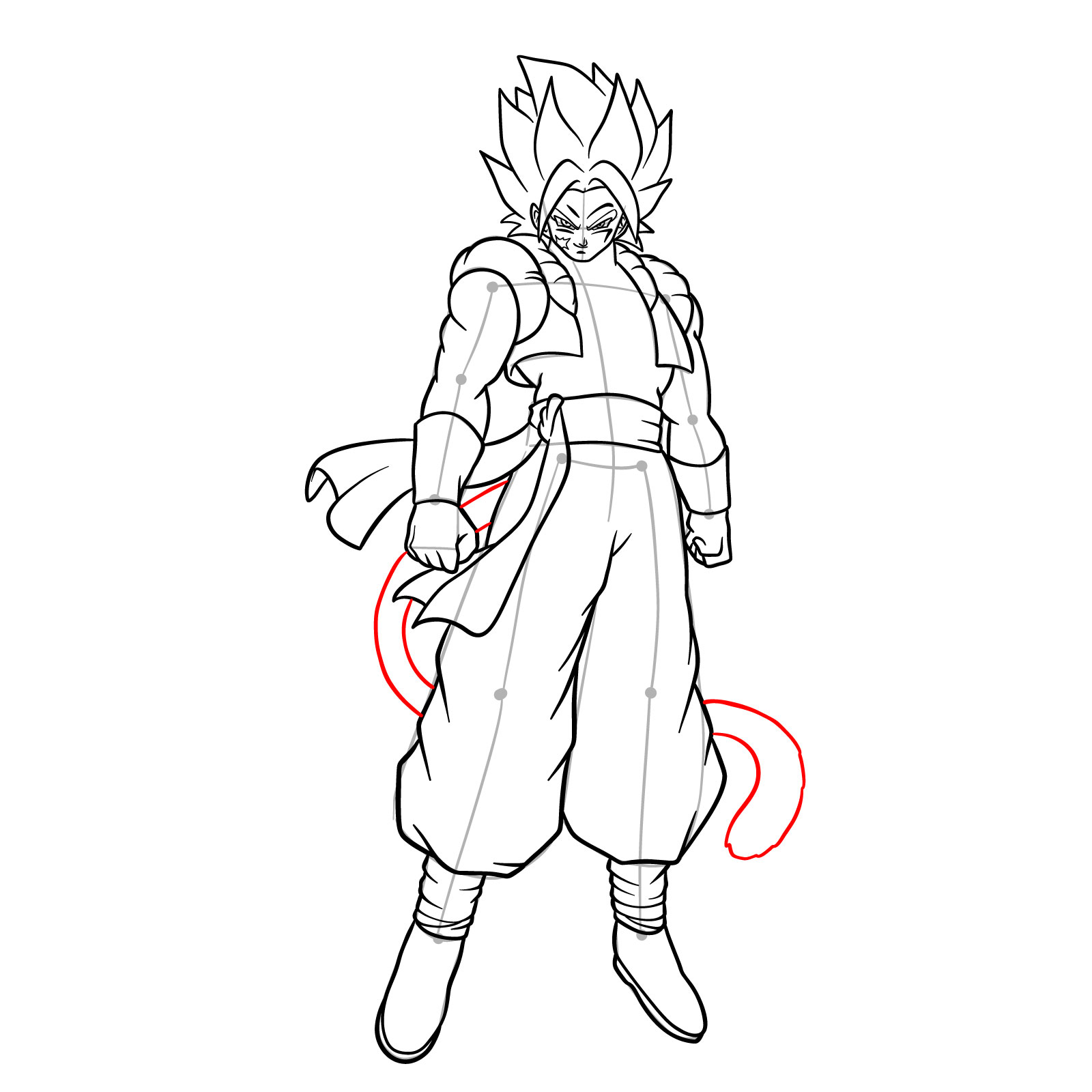 How to draw How to draw Shallet from Dragon Ball - step 20