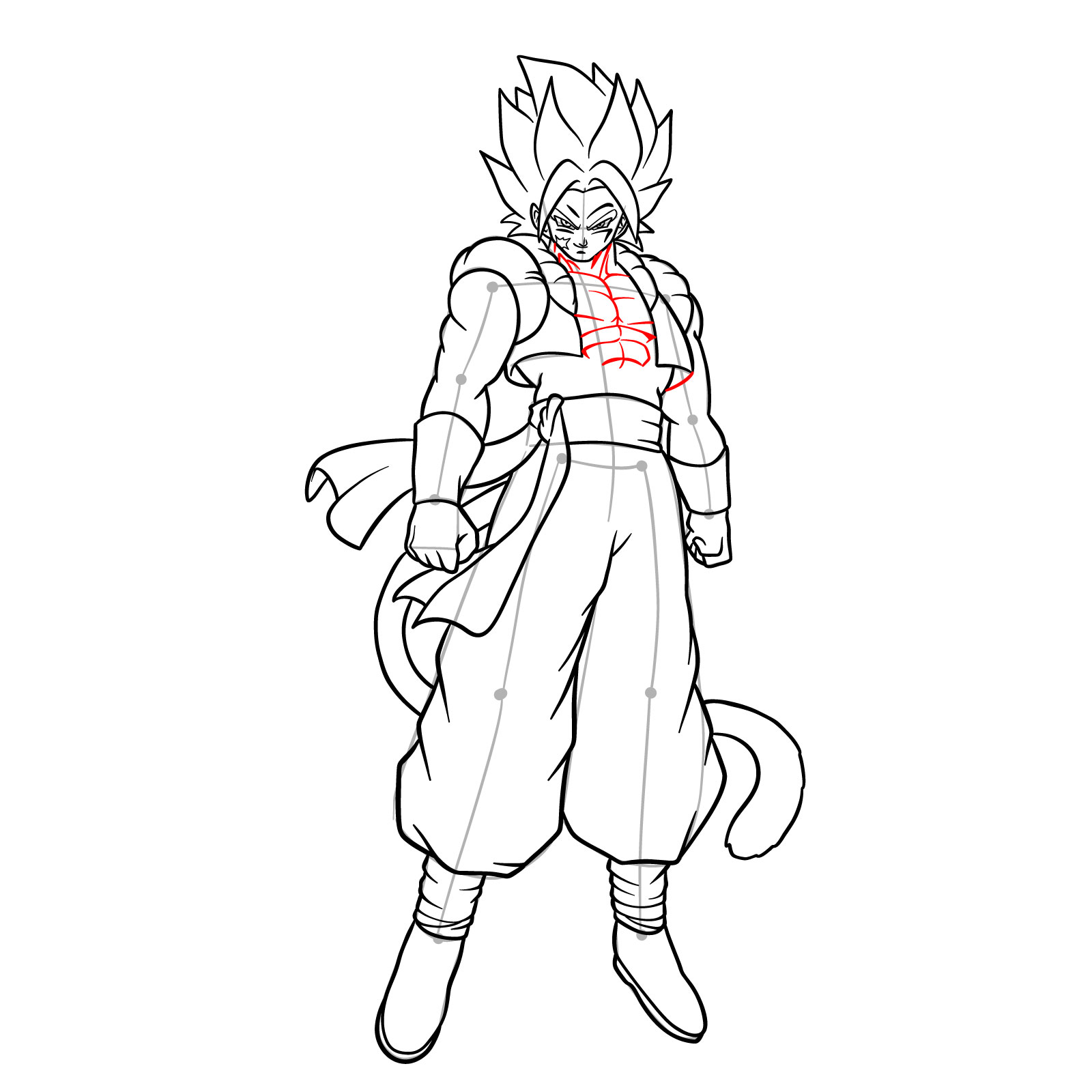 How to draw How to draw Shallet from Dragon Ball - step 21