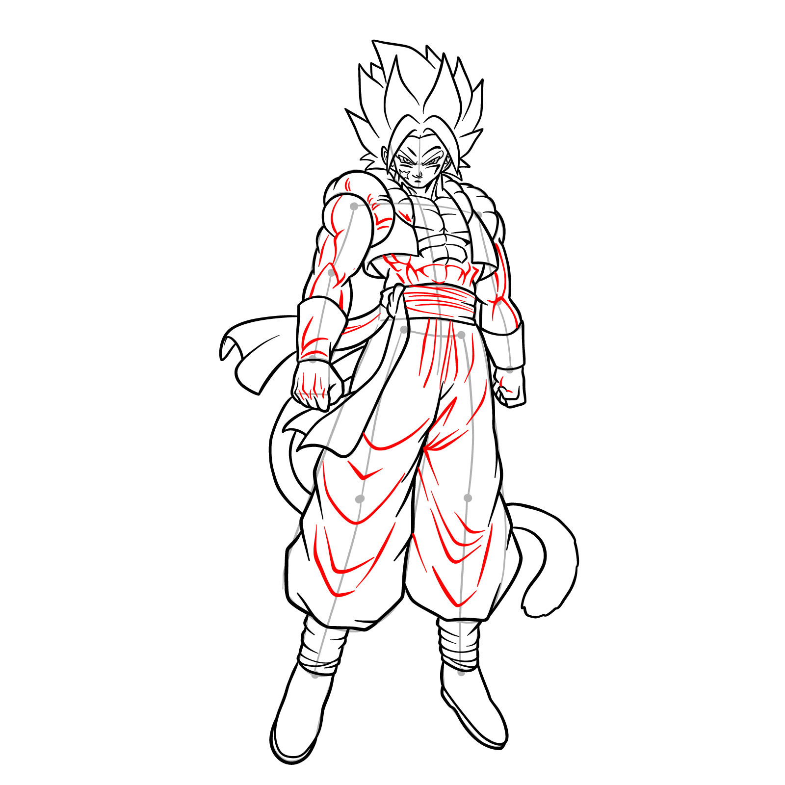 How to draw How to draw Shallet from Dragon Ball - step 22