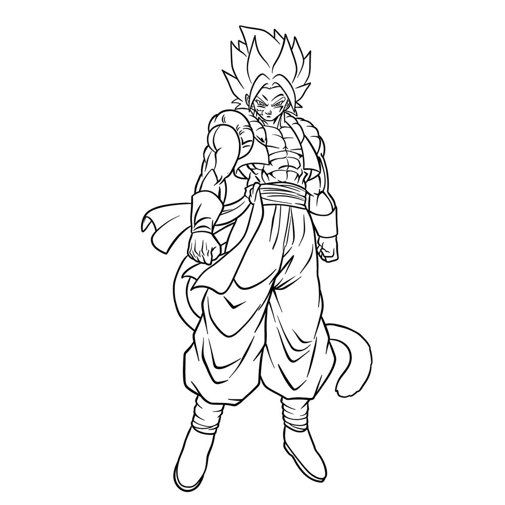 I tried to draw a picture of Goku from Dragon Ball Z . I'm going to try my  best to draw the rest of the characters especially pen Gohan's daughter |  DragonBallZ