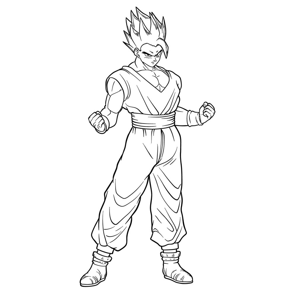 How to Draw Ultimate Gohan from Dragon Ball Super: Super Hero