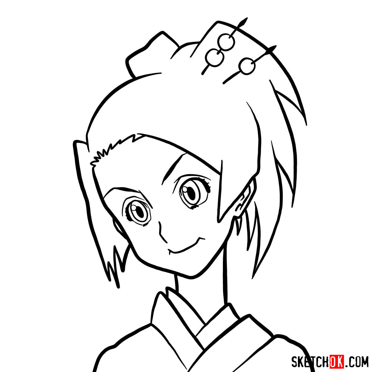 How to draw Fuu's face | Samurai Champloo