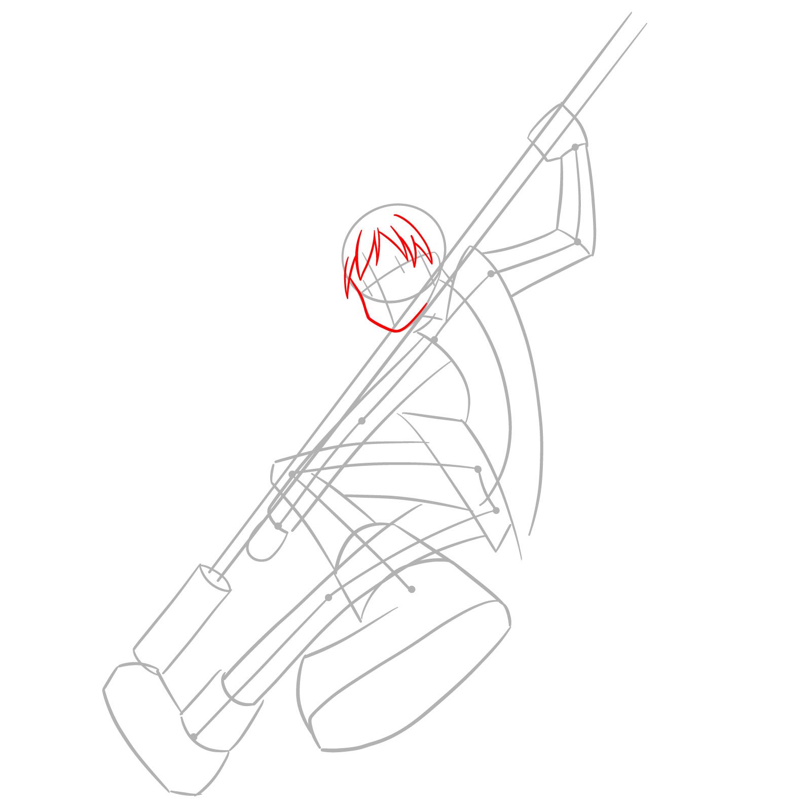 How to Draw Maka Albarn with Soul Evans - step 04