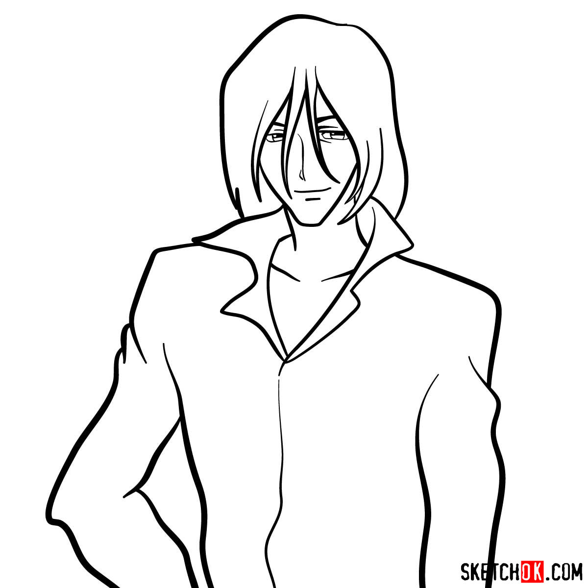 How to draw Gren from Cowboy Bebop anime