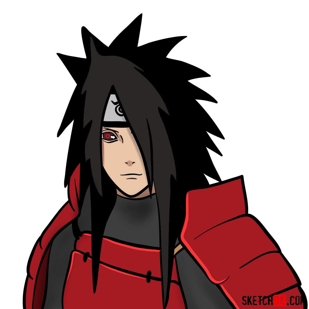 the face of Madara Uchiha 