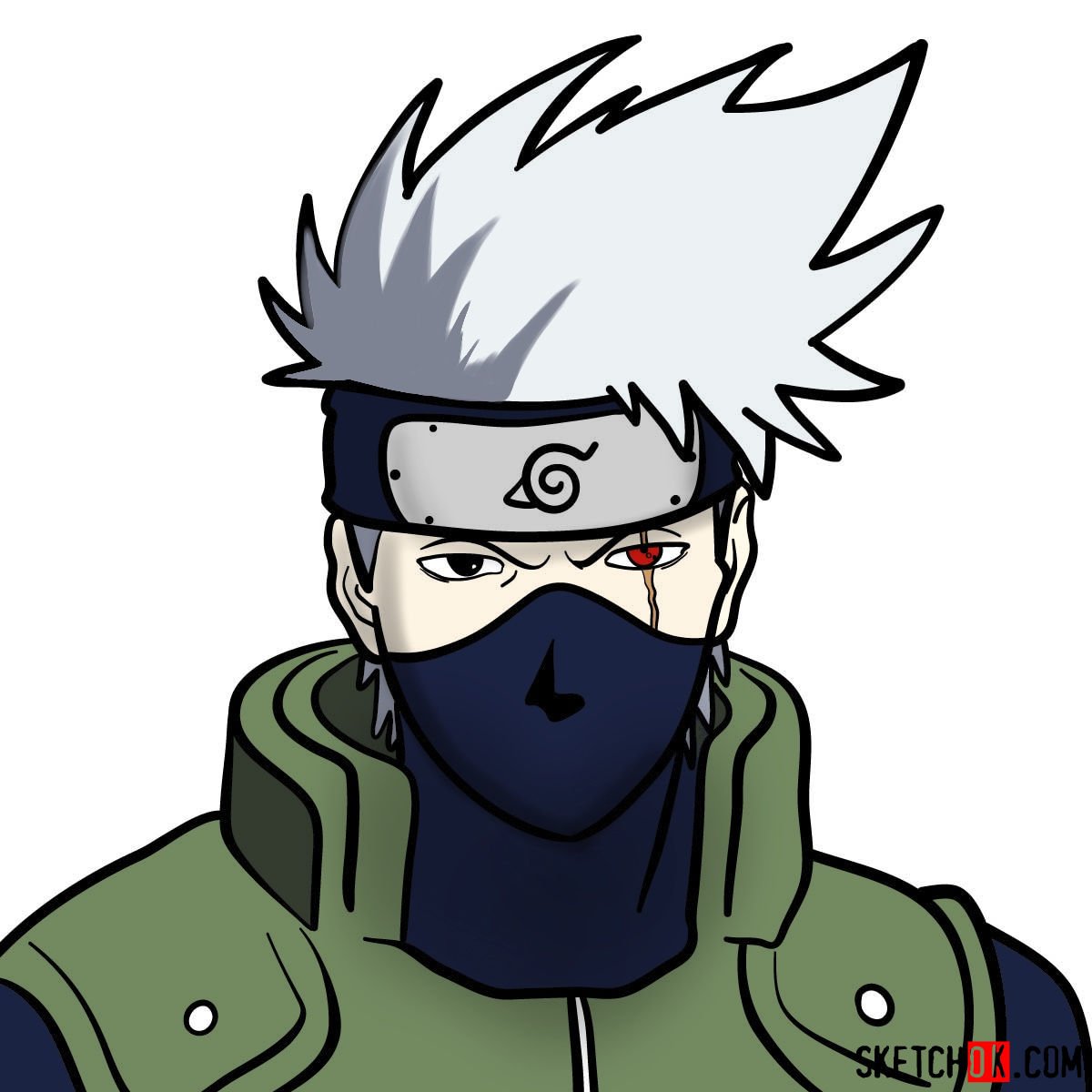 Kakashi Hatake Drawing  Cool drawings, Drawings, Sketches easy