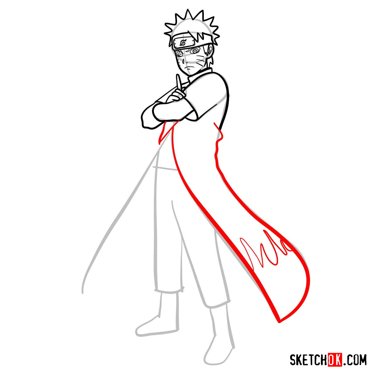 How to draw Naruto Uzumaki step by step, naruto drawing easy, How to draw  anime step by step, Naruto Uzumaki, anime, drawing