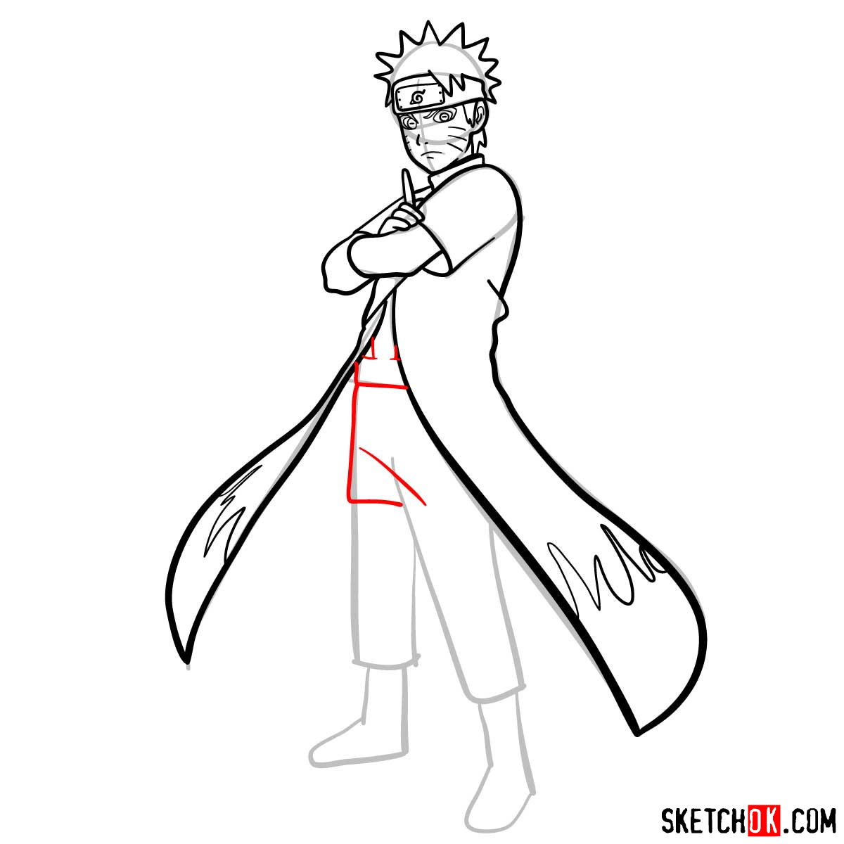 How to Draw Naruto Six Paths in 10 sec, 10 min, 10 Hr #anime #naruto #, how to draw naruto