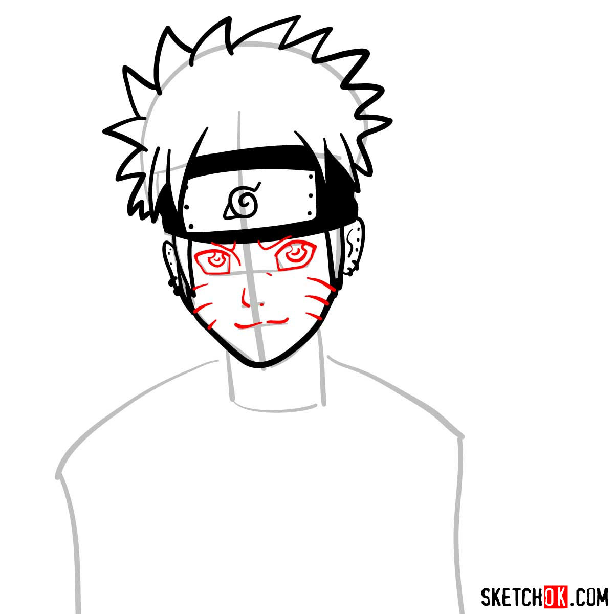 Drawing - Naruto Face — Steemit