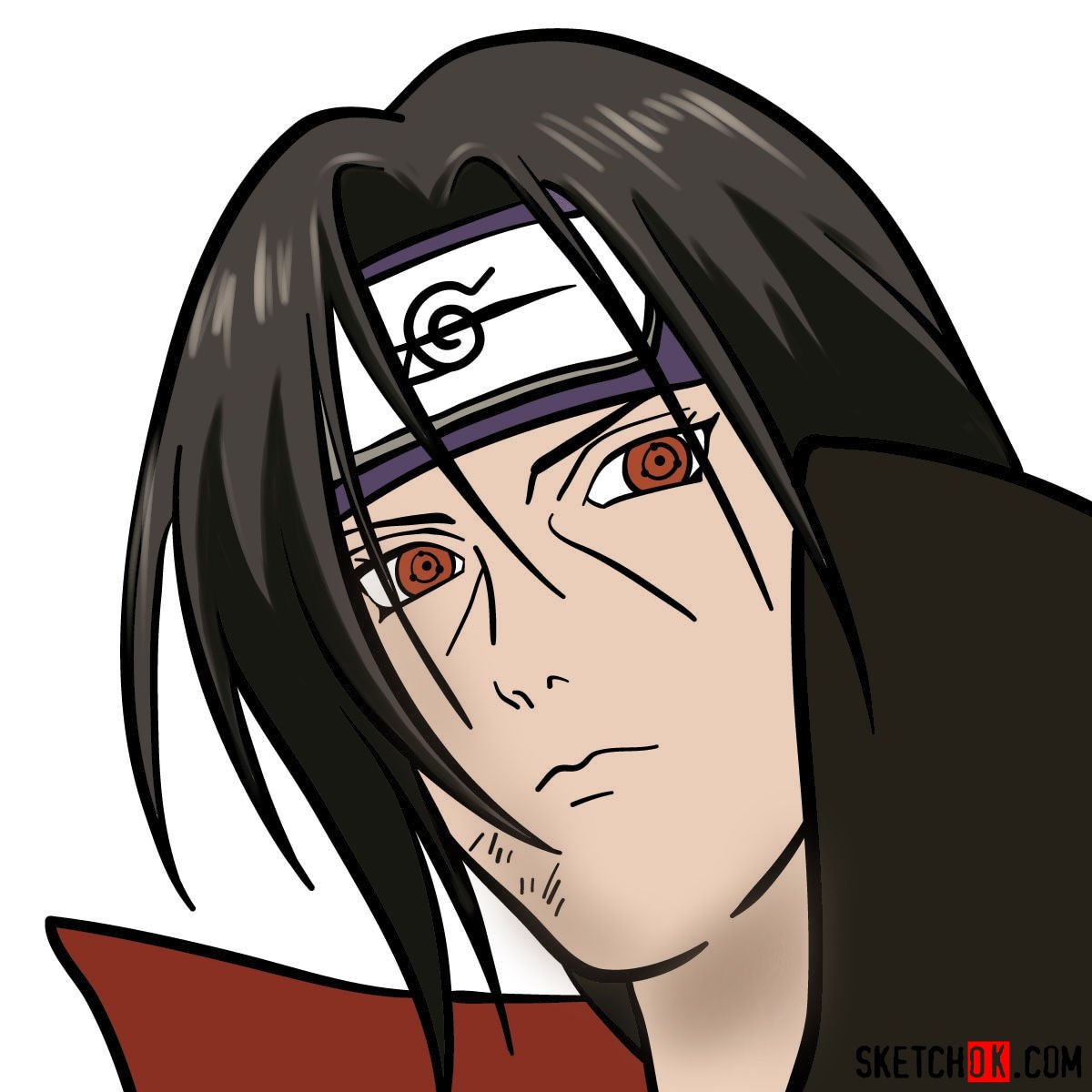 How to Draw Itachi Uchiha - Naruto, How to draw anime