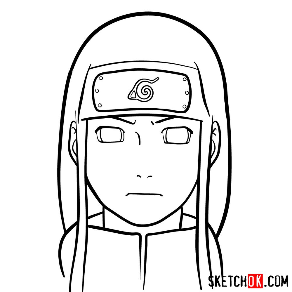 How To Draw Neji Hyugas Face Naruto Drawings Easy Naruto Drawings ...