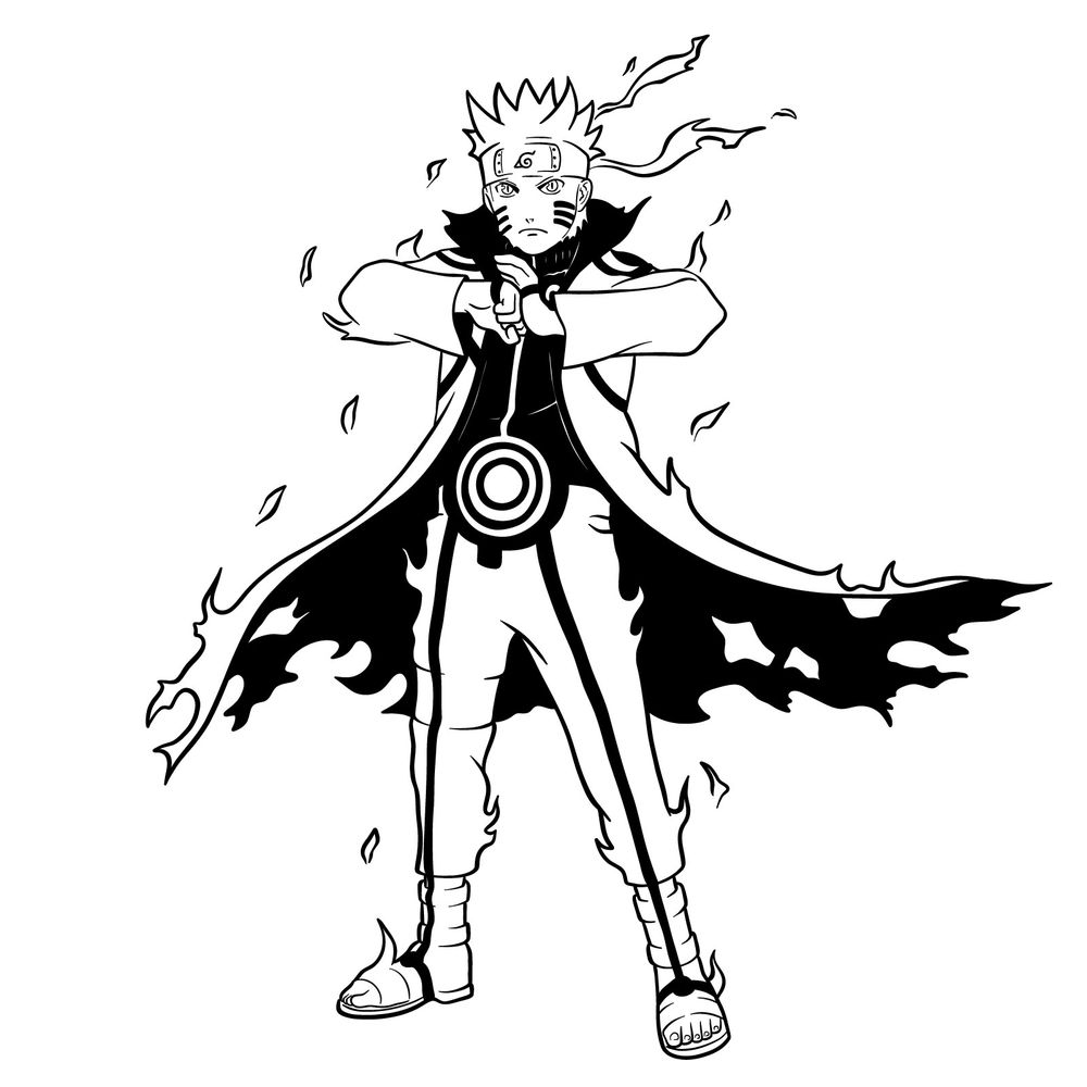 Master How to Draw Naruto in Kurama Mode