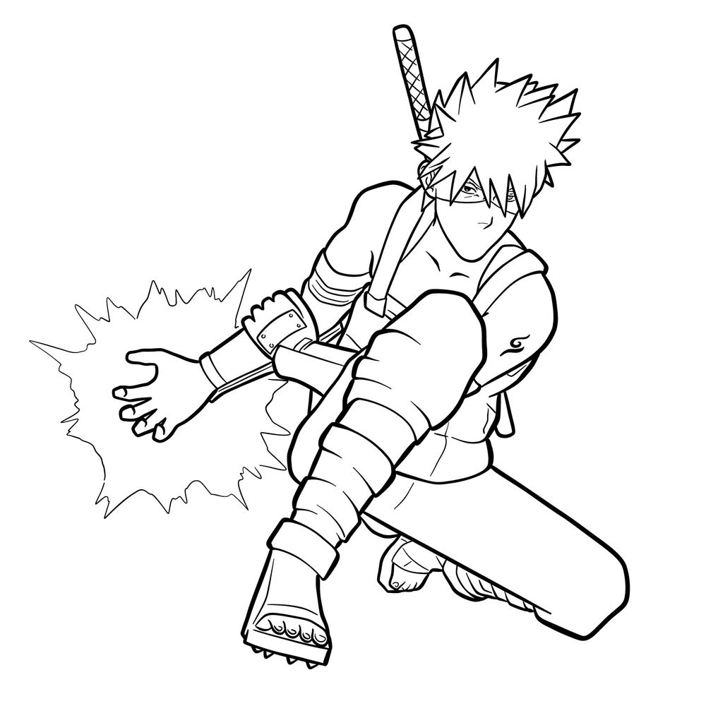 how to draw gaara full body