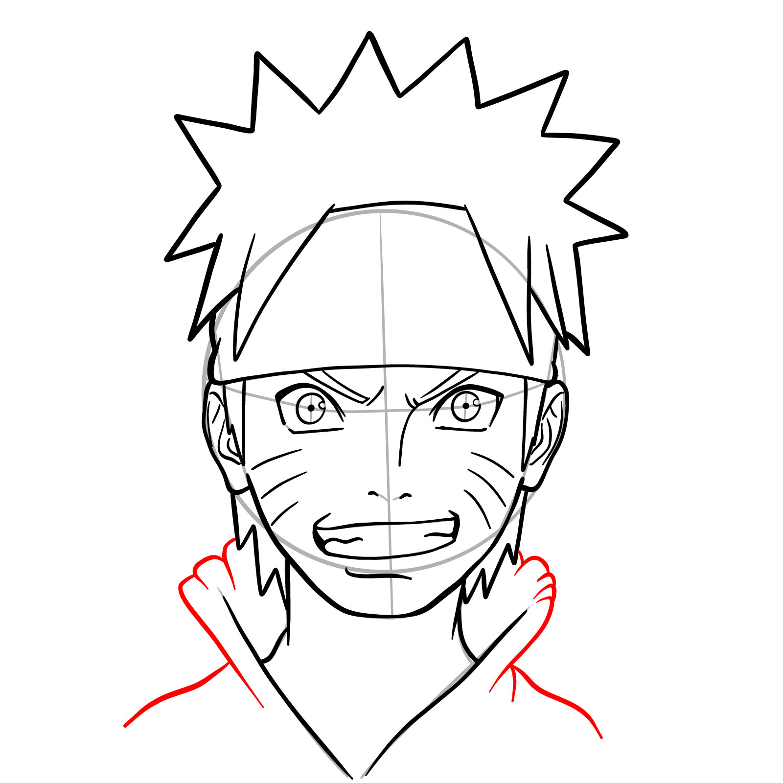 How to Draw Naruto Face  Naruto drawings, Elementary drawing