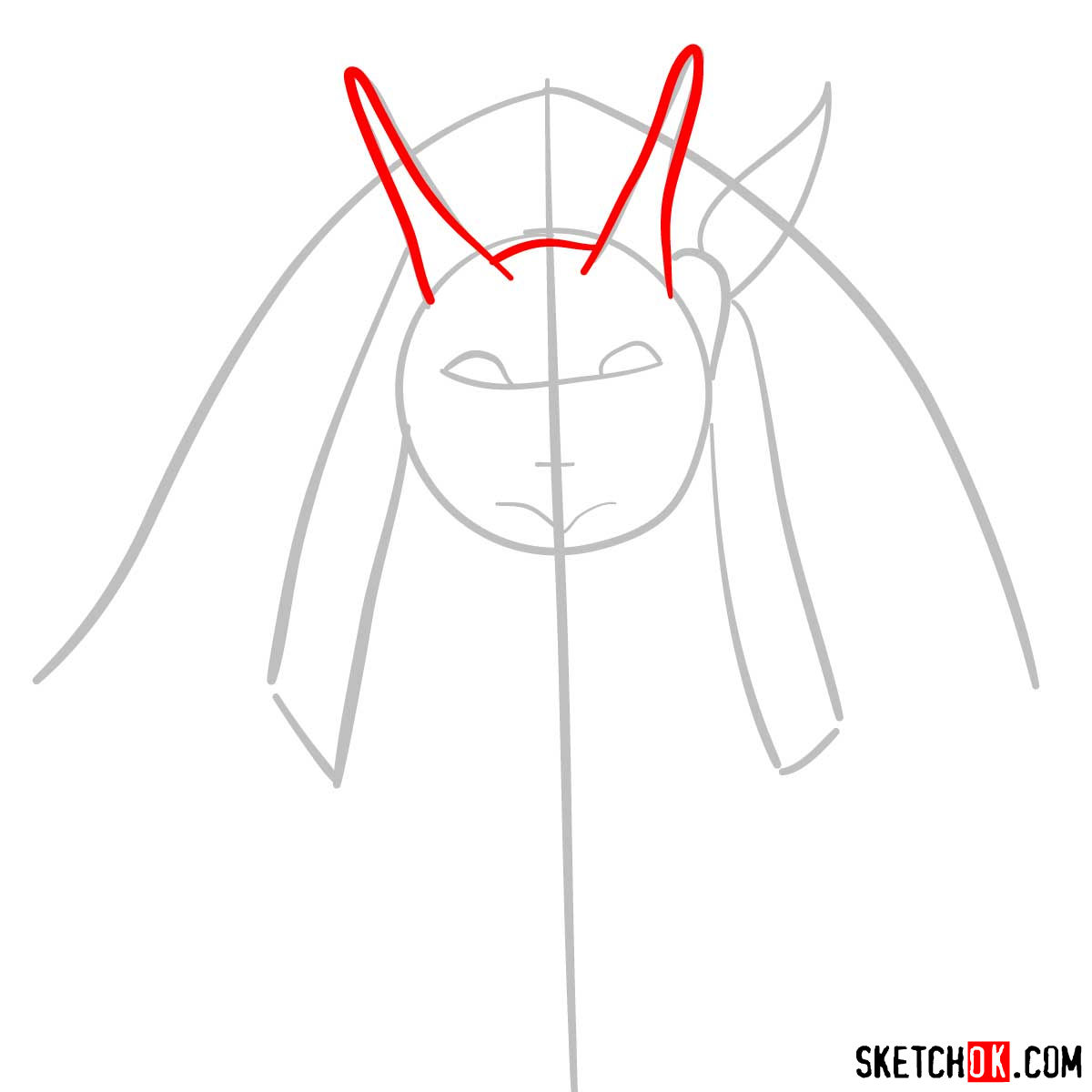 How to draw Lizard Priest from Goblin Slayer anime - step 03