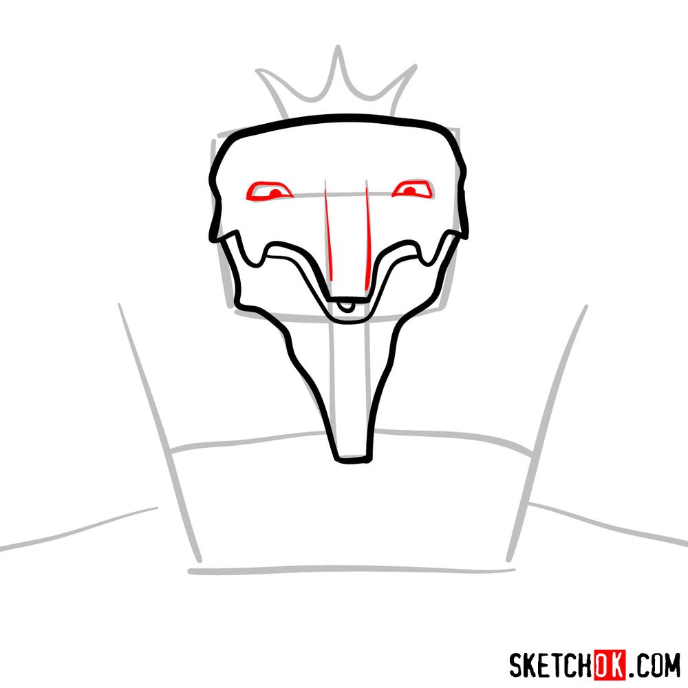 How to draw Deus Ex Machina | Future Diary - step 05