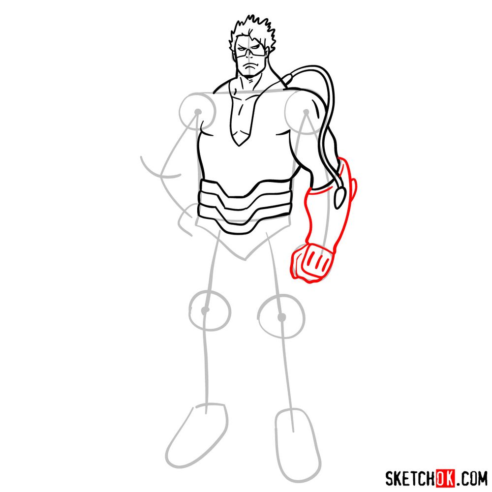 How to draw Vlad King - step 09