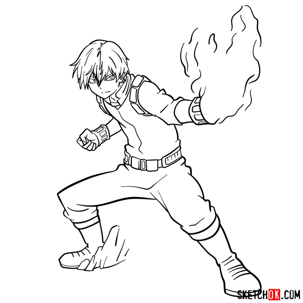 Featured image of post The Best 17 Todoroki Outline Black And White