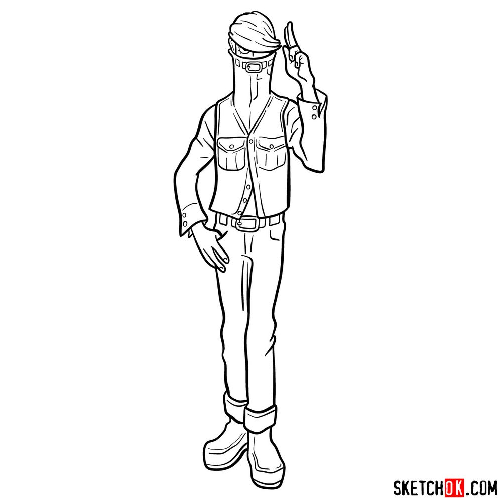 How to draw Best Jeanist - step 15