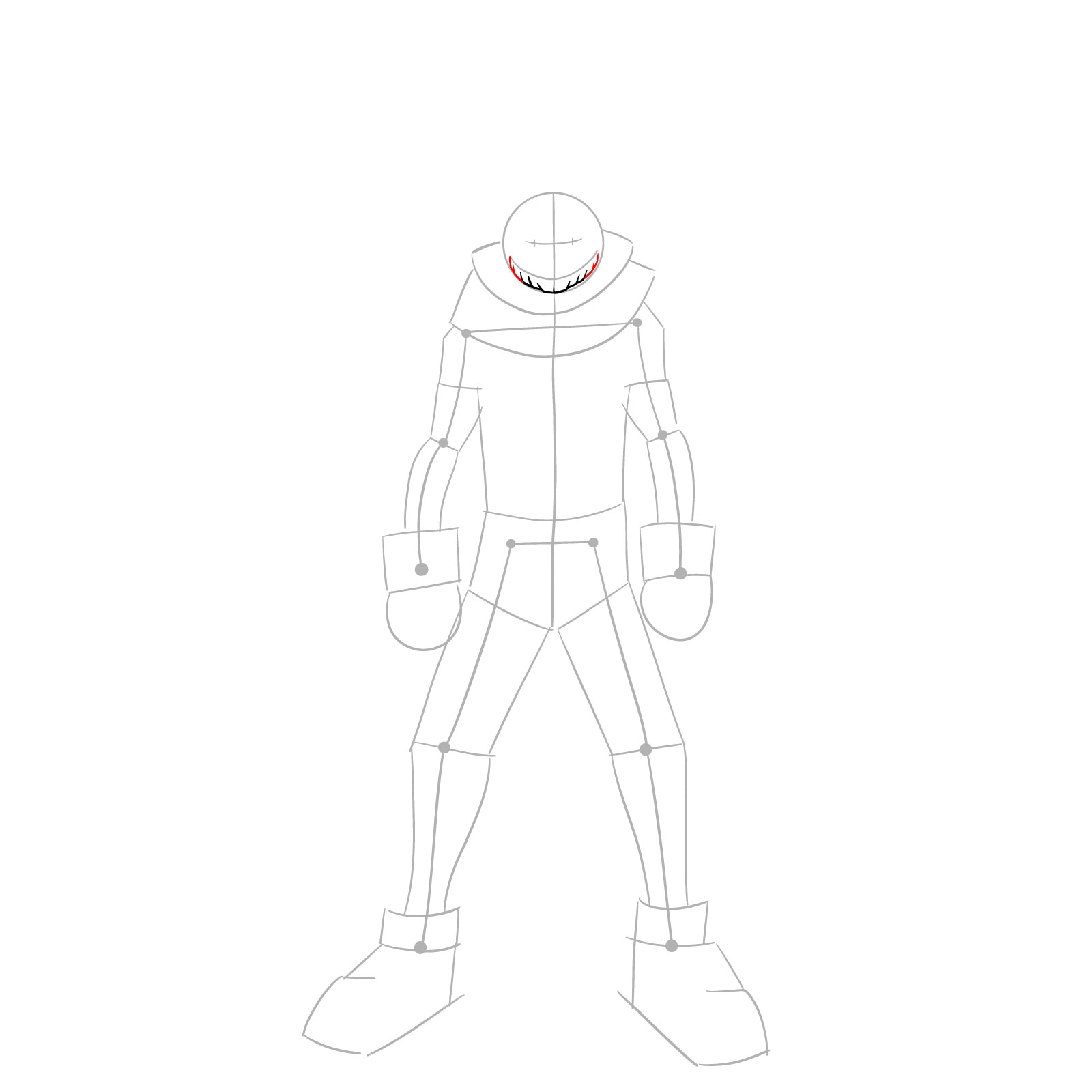 How to draw Izuku Midoriya in Costume Epsilon - step 05