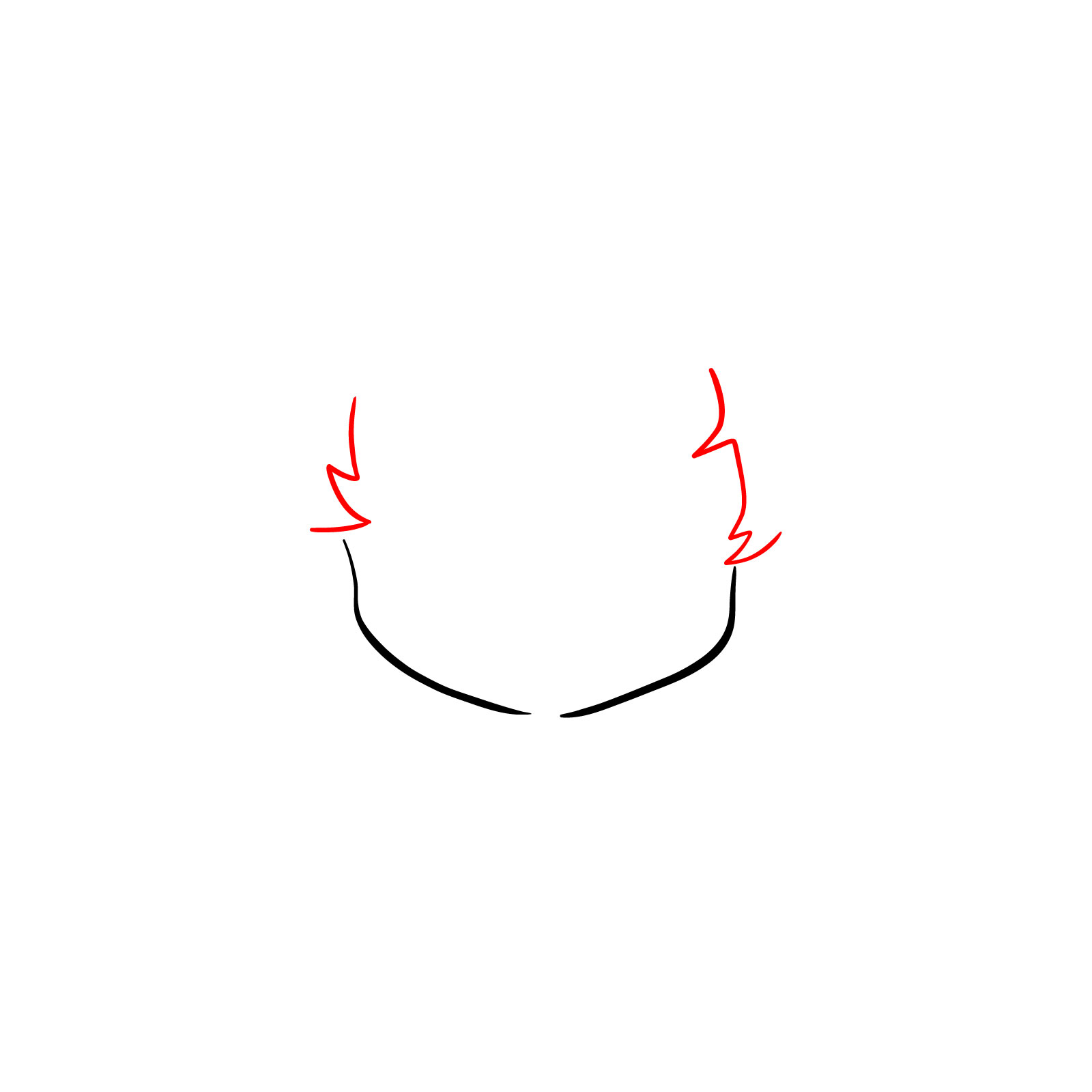 How to draw How to draw Izuku's child face - step 02