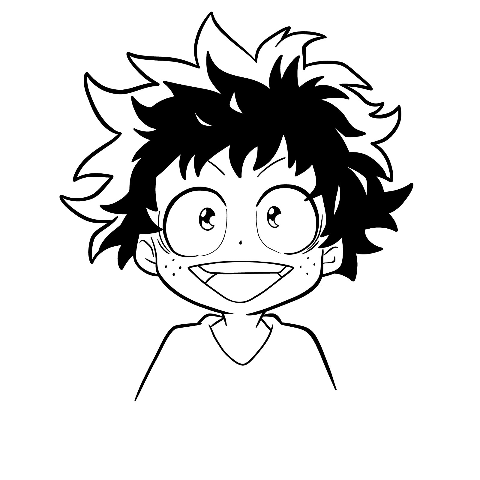 Learn How to Draw Izuku's Child Face: A Step-by-Step Tutorial