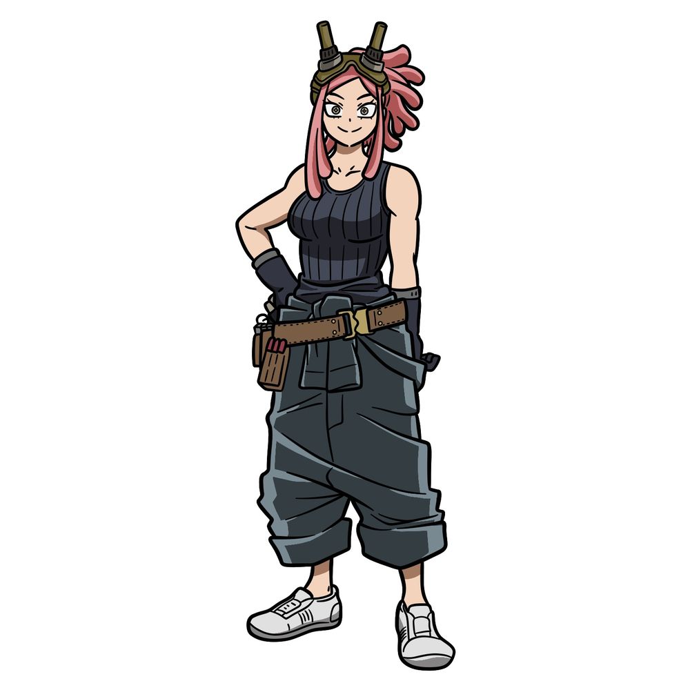 How to Draw Mei Hatsume in Workshop Gear – Full Body Guide