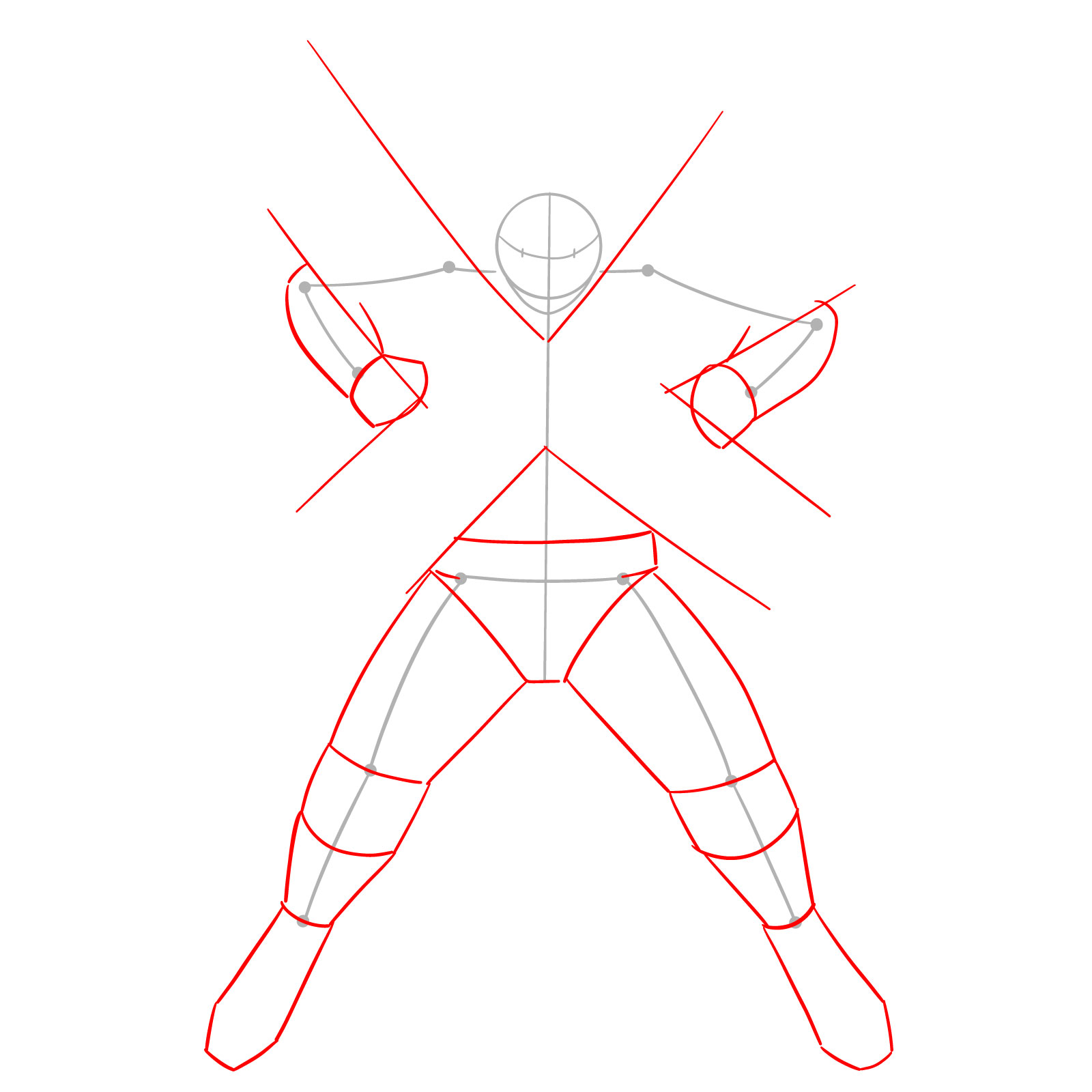 Learn How to Draw Shoto Todoroki’s Phosphor Technique - step 02