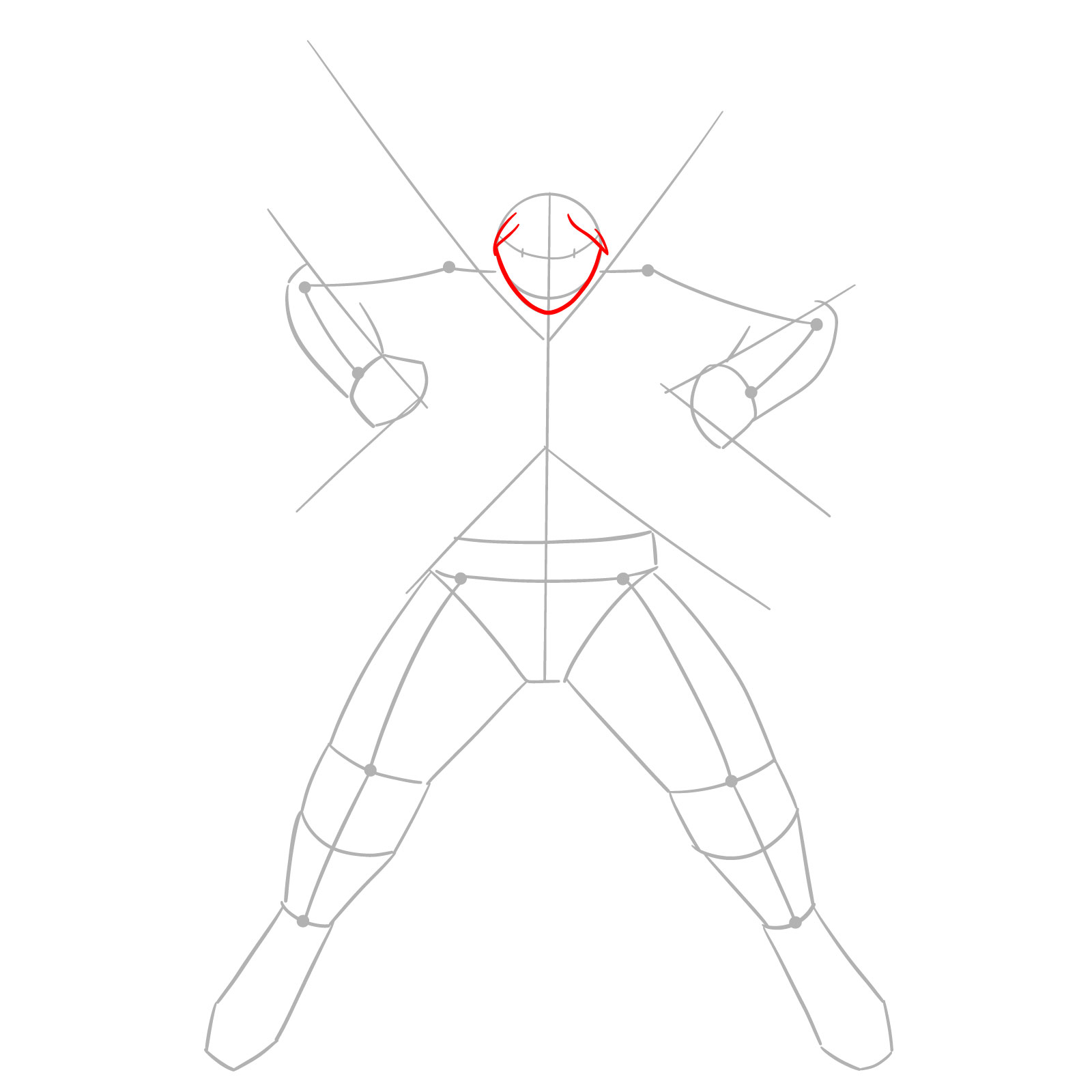 Learn How to Draw Shoto Todoroki’s Phosphor Technique - step 03