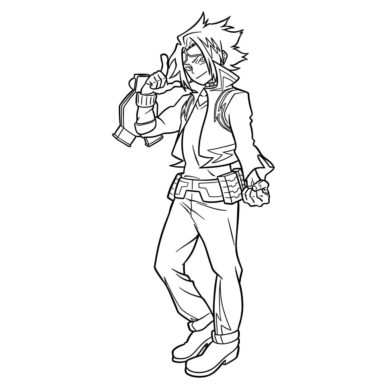 How to Draw Denki Kaminari with His Upgraded Hero Costume