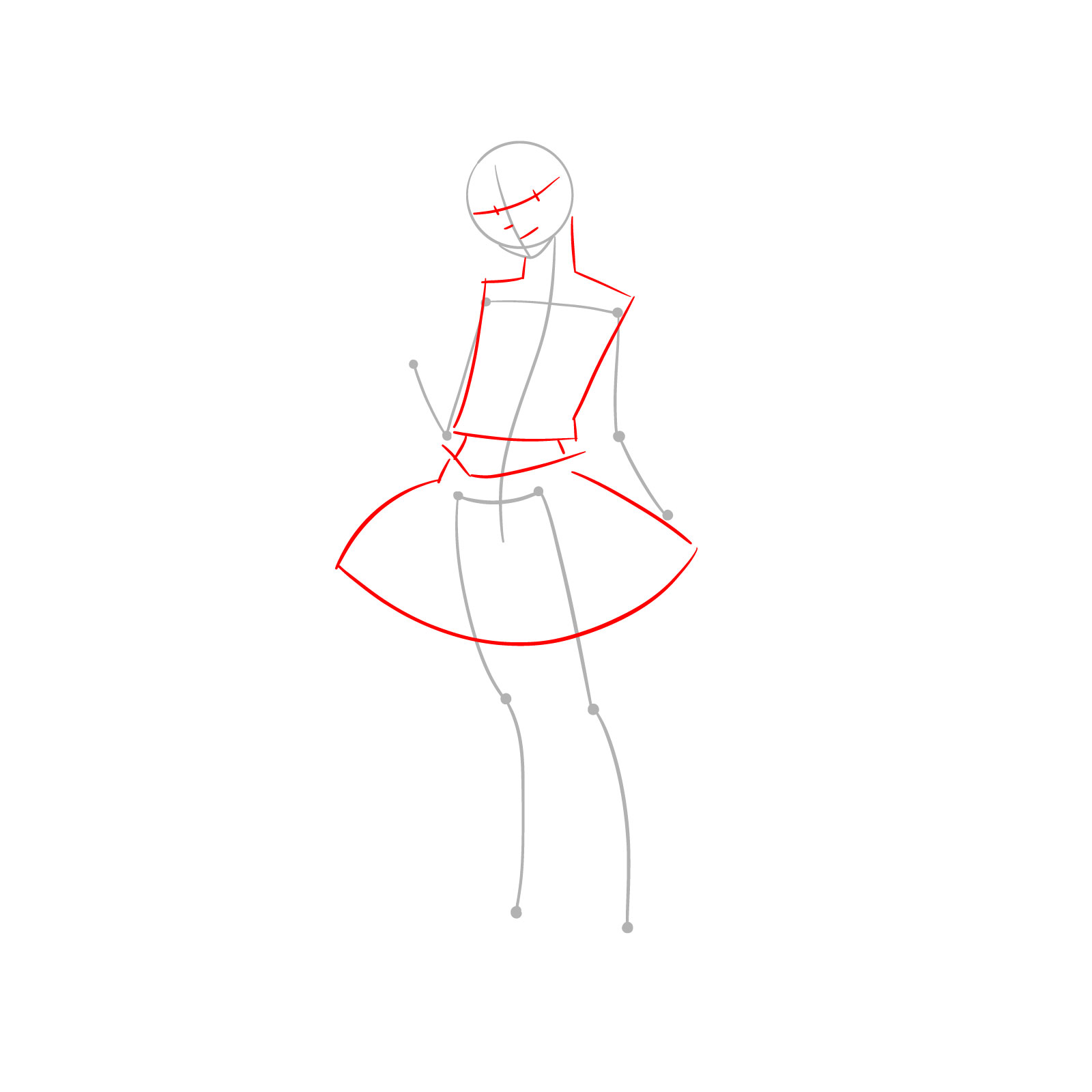 How to Draw Pixie-Bob from MHA - step 02