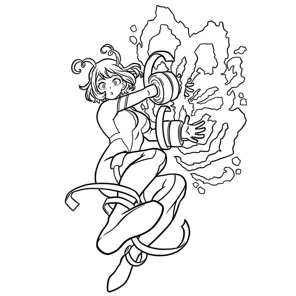How to Draw Nejire Hado Post-War Hero Costume from MHA