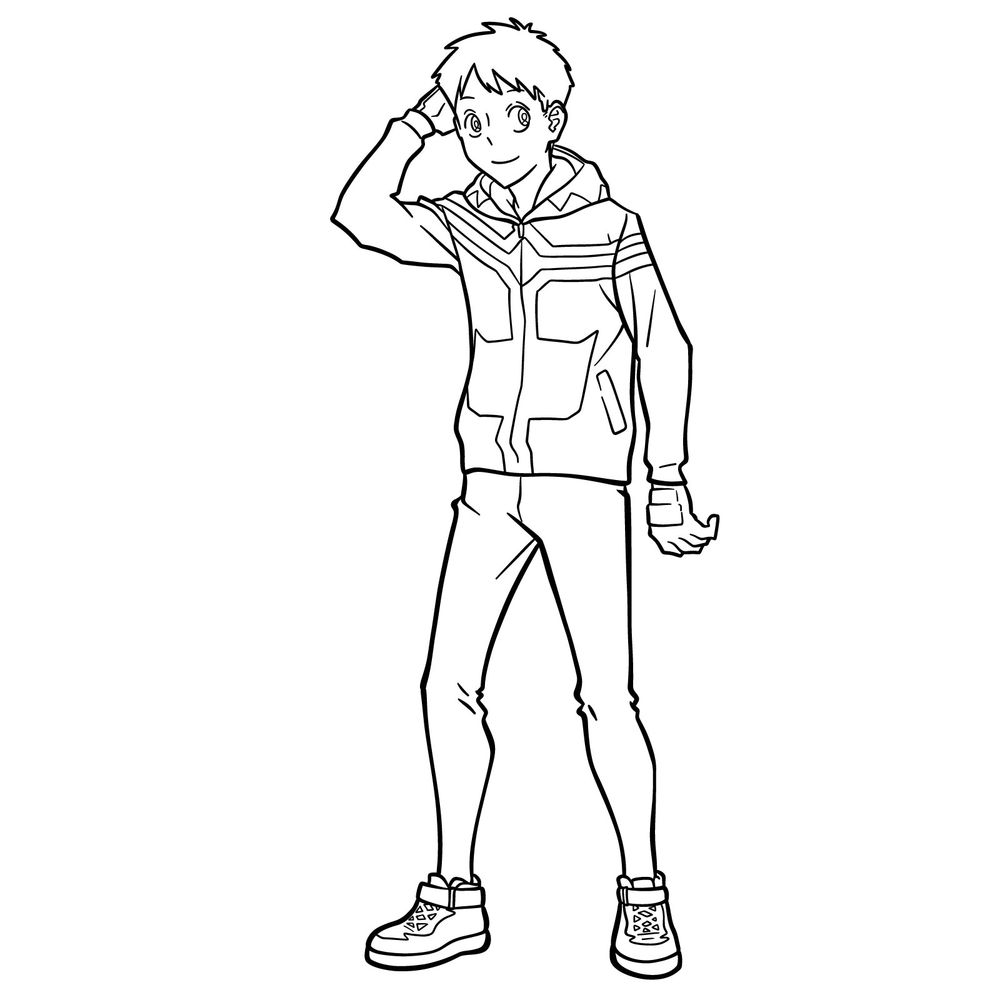 How to Draw Koichi Haimawari in His 2nd Vigilante Costume