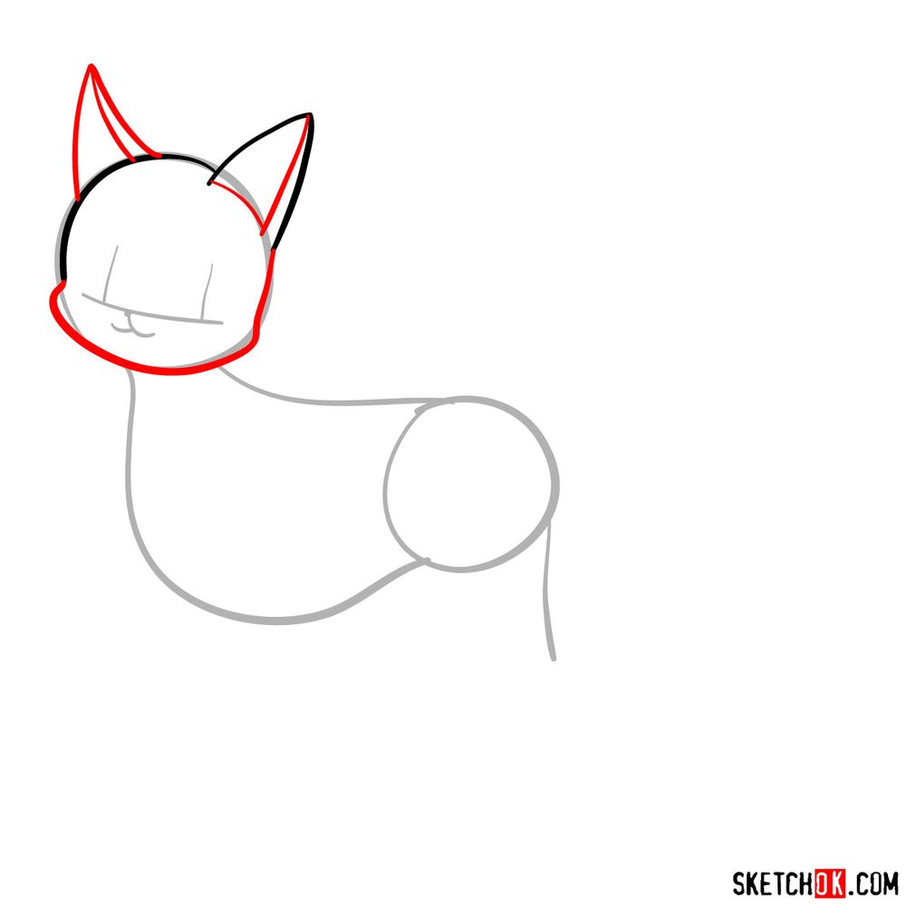 How to draw Artemis - step 03