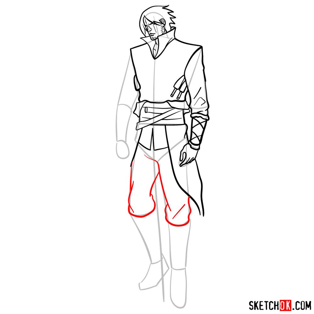 How to draw Trevor Belmont - Sketchok easy drawing guides